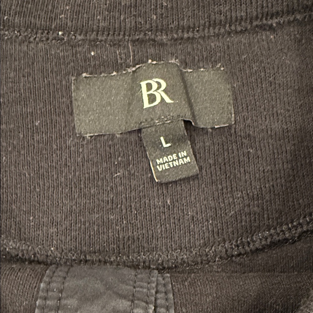 Banana Republic Black Henley Pullover Sweatshirt Men’s Large - Picture 2 of 6